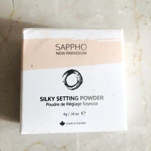 NEW SAPPHO SILKY SETTING POWDER - talc free/silicone free/clean